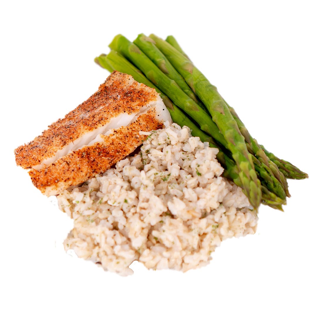 Cod, Brown Rice & Asparagus