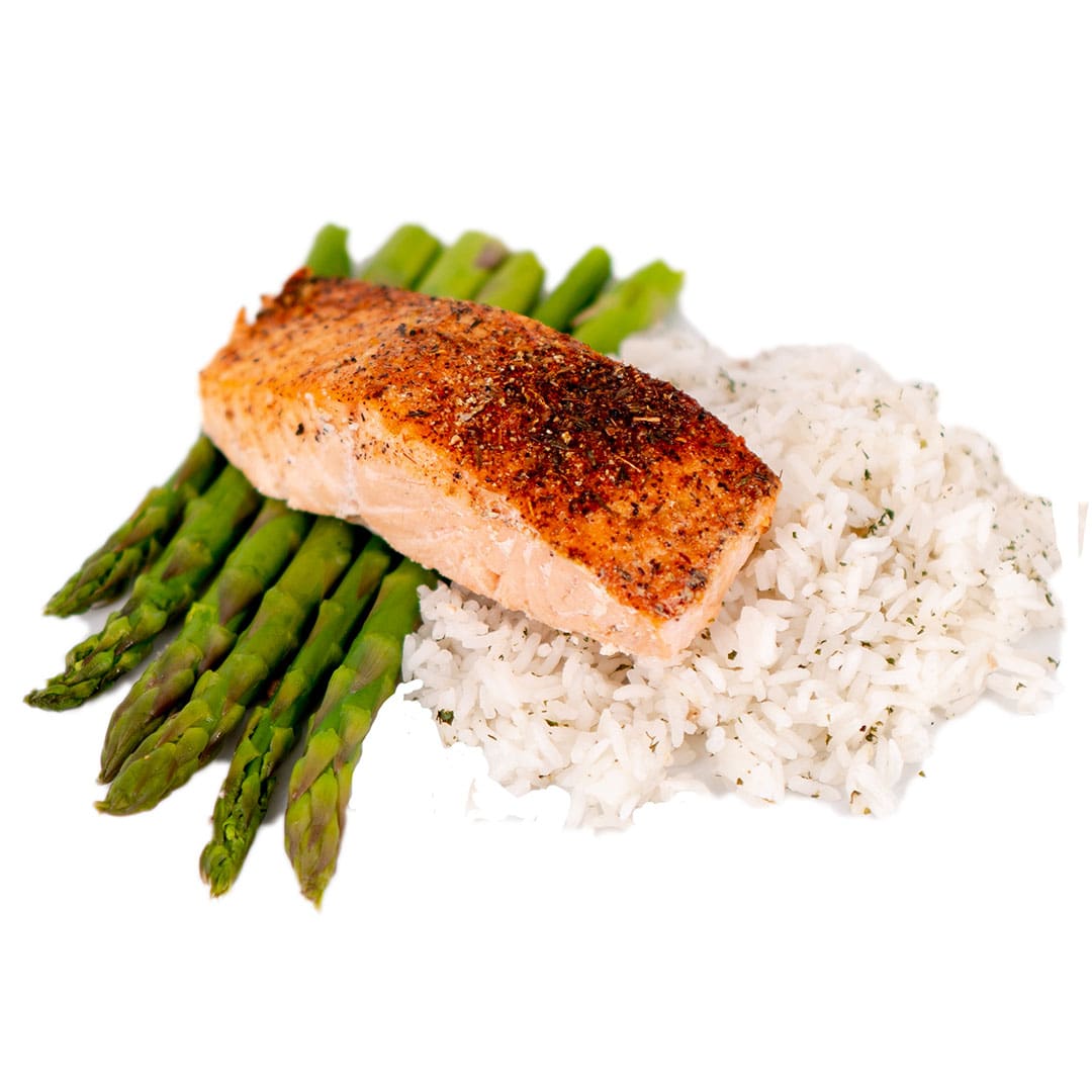 Salmon, Jasmine Rice & Asparagus