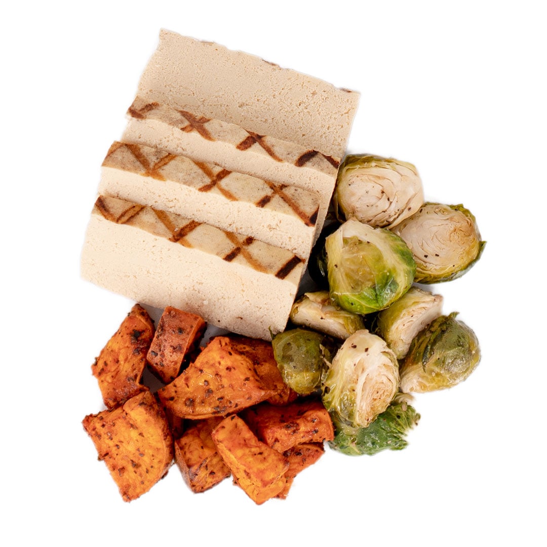 Tofu, Sweet Potatoes & Brussel Sprouts