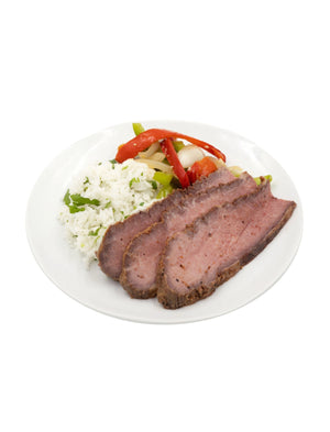 #37 Smoked Tri-Tip Steak, Jasmine Rice & Fajita Mix