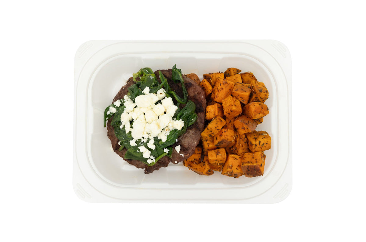 Bison Spinach Feta Burger