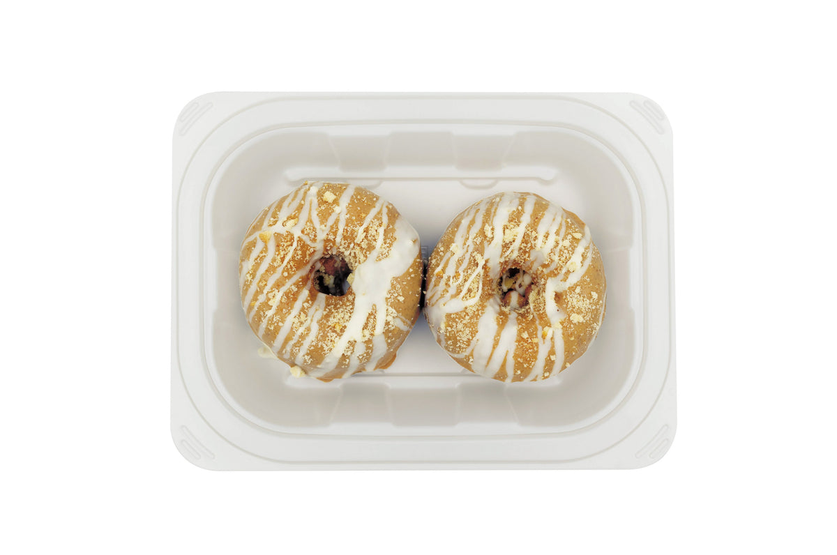Peanut Butter White Chocolate Protein Donuts
