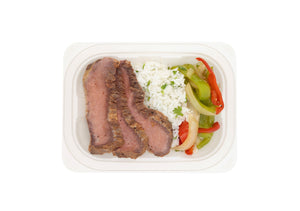 #37 Smoked Tri-Tip Steak, Jasmine Rice & Fajita Mix